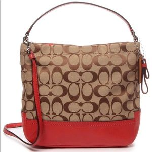 COACH PARK SIGNATURE MINI DUFFLE CROSSBODY F49158